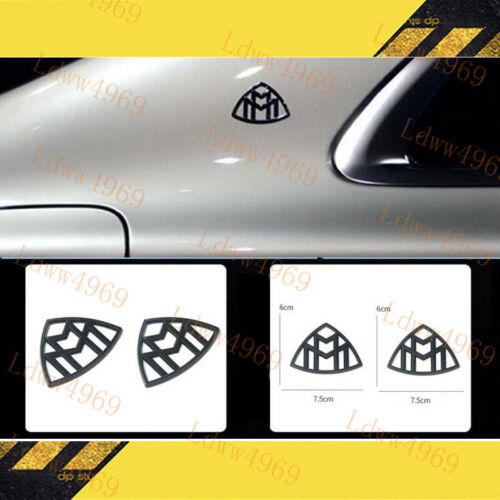 4pcs Gloss Black ABS Trunk Emblem Badge Sticker for S-Class W222 Maybach S500 - Picture 2 of 7