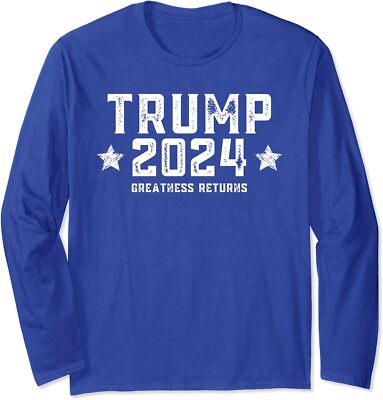 Vintage Trump 2024 Conservative Voter Great American Long Sleeve Tshirt