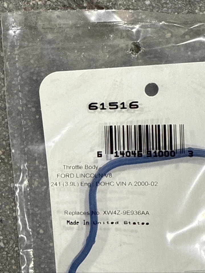 Junta de carrocería del acelerador Felpro 61516 para Ford Thunderbird Lincoln LS 2000-2002 Foto 2 de 2