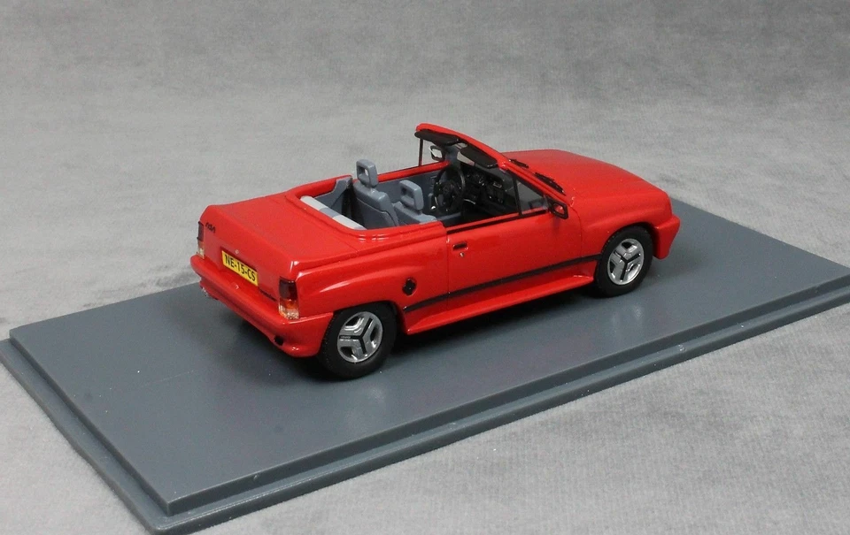 OPEL CORSA SPIDER I120 1985 RED NEO 45915 1/43 ROSSO ROT ROUGE CABRIOLET RESINE - Photo 2/3