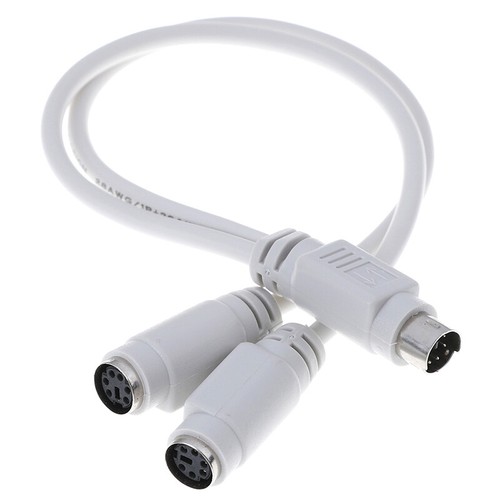 PS2 1 to 2 splitter adapter cable mouse keyboard IC card reader laser scann-b - Picture 7 of 8
