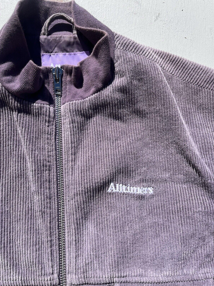 Men's Alltimers Jacket Purple Jeremih M Cord Retro Full Zip Bomber