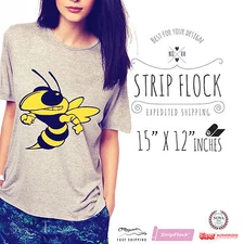 Siser STRIPFLOCK Heat Transfer Vinyl 15" X 12" *SELECT YOUR COLOR *