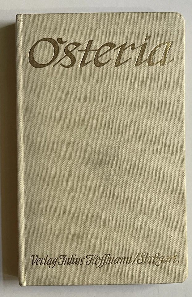 Hans Barth Osteria Kulturgeschichtlicher Führer Italiens Schenken, Italien, - Bild 1 von 1