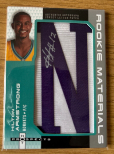 2006-7 Fleer Hot Prospects Jersey Letter Patch Hilton Armstrong Autograph LA-HA - Picture 3 of 3