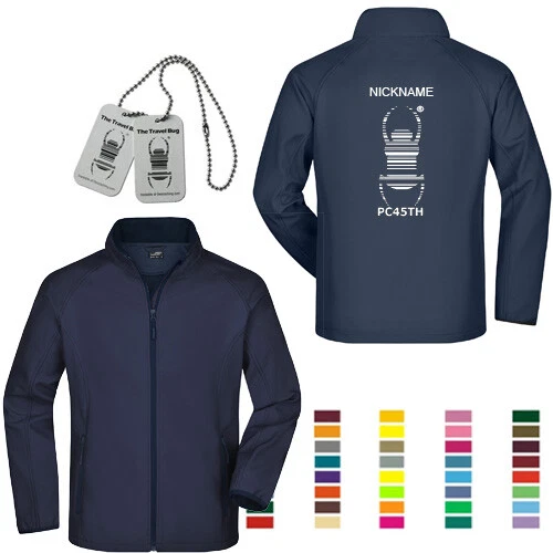 Geocaching Travelbug Softshell Jacke Geocaching S-3XL Personalisierbar Cacher - Bild 2 von 4