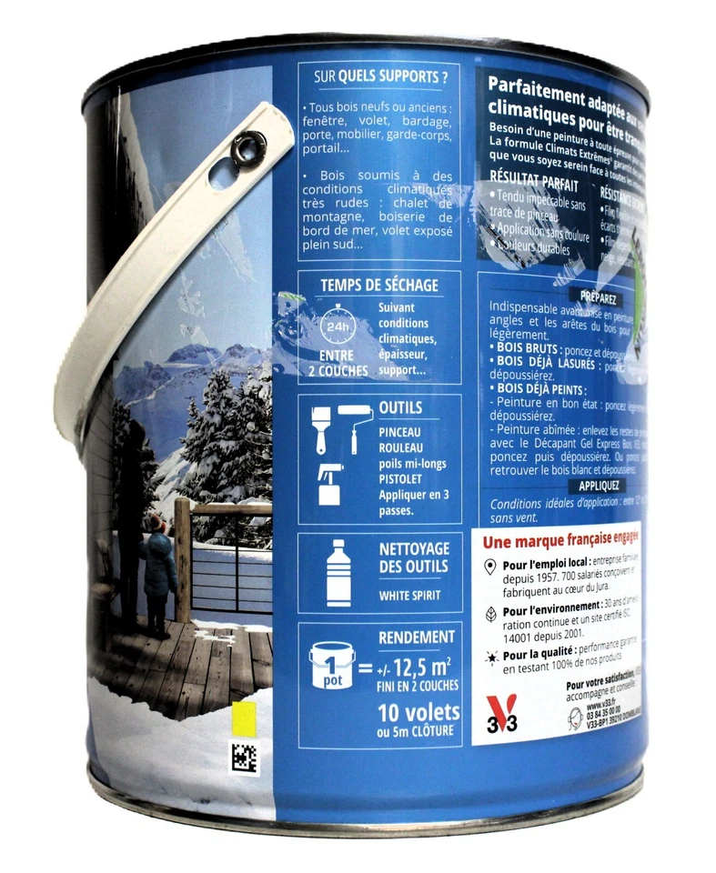 Peinture Bois V33 Climats Extrêmes 2,5L - Photo 2/3