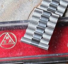 19 Venduti! Bracciale orologio svizzero NSA anni 60/70 18mm 19mm o 20mm estremità dritte