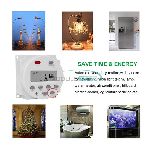 CN101S DC12V 24V AC110V 220V Timer Switch Controller Programmable Timing Switch - Picture 57 of 108