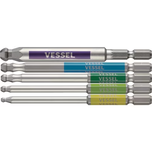 VESSEL GS5P36 [Gosai Bit, Single-Head, Ball Point Assortment, 5-Piece Set] - Picture 1 of 6
