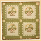 Dandelion Bloom Wall Quilt Pattern 4 block Quilt Flowers in Baskets