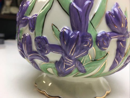 Lenox 2005 Springtime Splendor Fine China Teapot Parvaneh Holloway Dragonfly - Picture 10 of 12