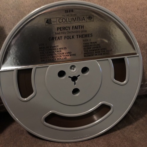 Percy Faith "Great Folk Themes" Reel to Reel CQ610 4 track 7.5 IPS - Picture 4 of 5