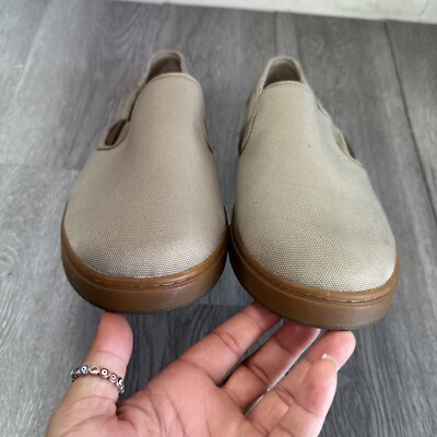 Olukai Brown Leather Slip On Loafers KAHU Men display picture 2