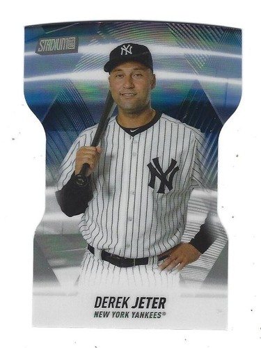 2022 Topps Stadium Club Derek Jeter Triumvirate Die Cut Insert #T-2