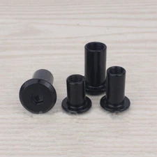 M3 M4 M5 M6 M8 Black Steel Rivet Nut Hex Furniture Connector Cap Nuts Barrel
