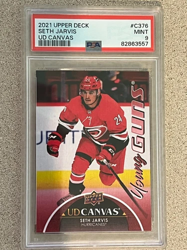 Seth Jarvis Young Guns Canvas PSA 9 2021-22 Upper Deck Extended #C376