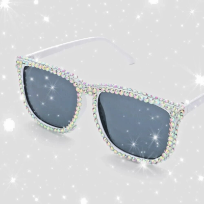 AB Crystal Sunglasses Rhinestone Festival Sunglasses, AB Crystal Rave Goggles  main image 4