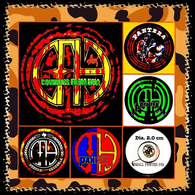 PANTERA   CFH & REINVENTING THE STEEL  FIVE SMALL PINS