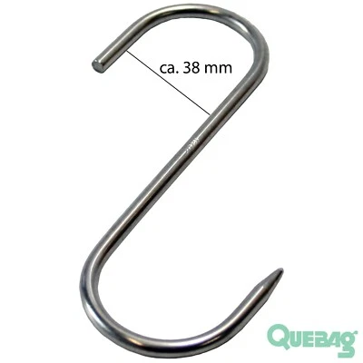 Fleischhaken 140 x 5 mm S Haken Räucherhaken Metzgerhaken Fleischerhaken Chromni