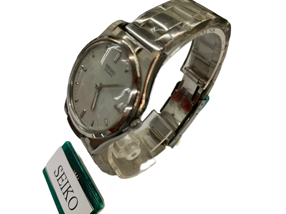 SEIKO STAINLESS STEEL　「ケース付き」 Seiko watch Quartz for The VISUALLY Impaired Braille blind w/ box&
