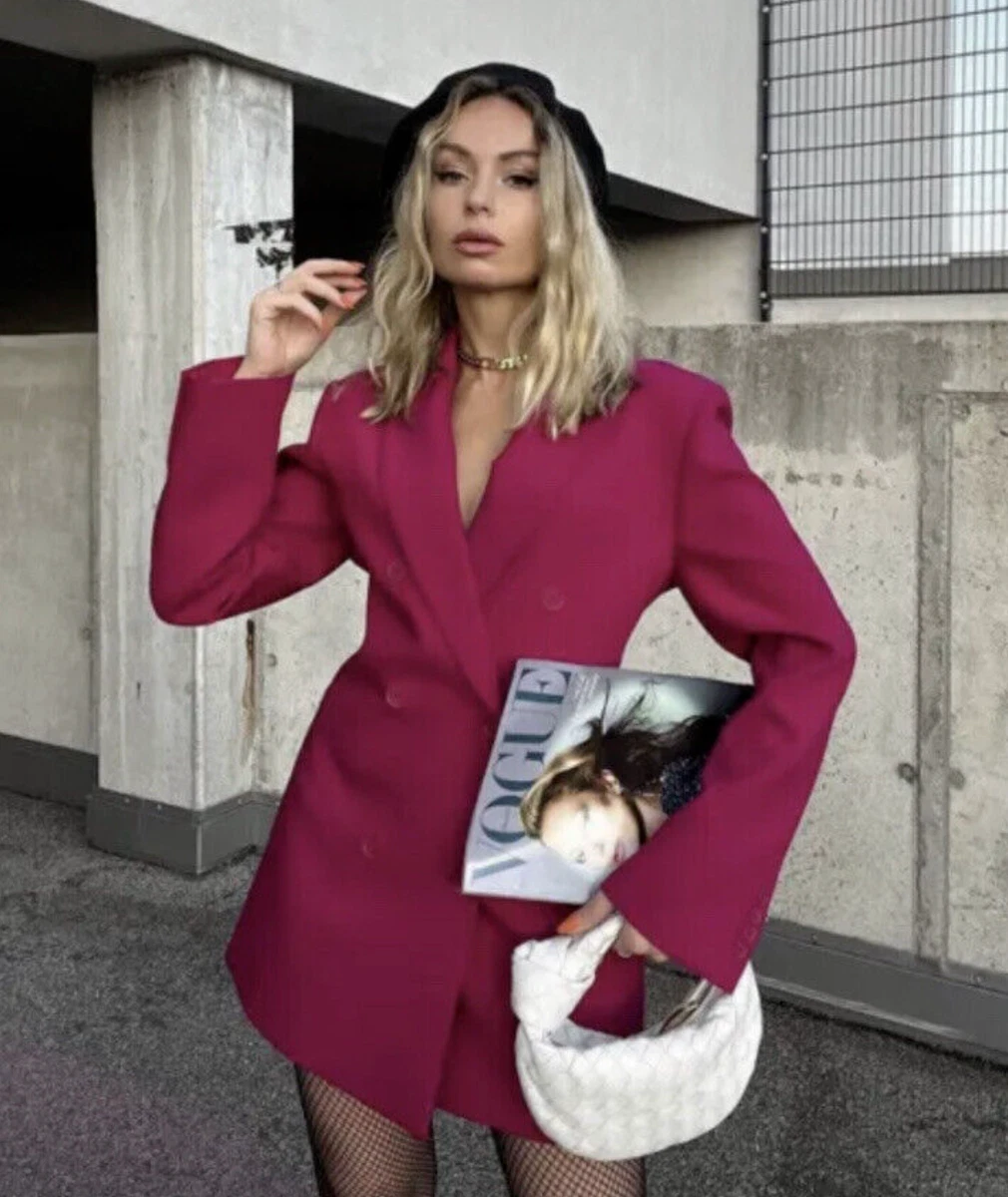 Zara pink hotsell blazer dress