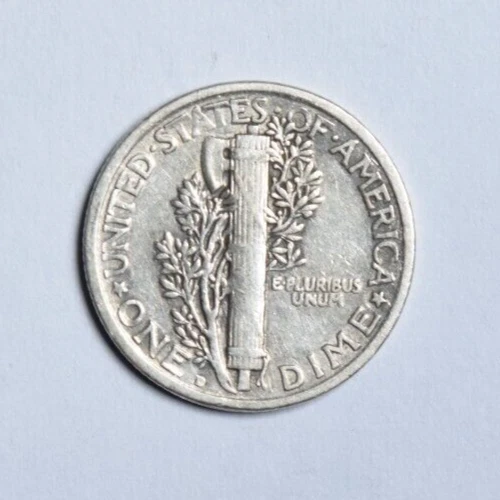 Moneda de diez centavos de mercurio 1919-D ~ nítida ¡precio correcto! Foto 2 de 2