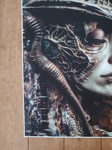 Biomechanical HR Giger Style Woman Poster 18x24in - Picture 2 of 4