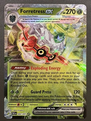 Forretress ex - 002/091 - SV: Paldean Fates [DOUBLE RARE] | Ozzie Collectables