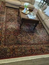 10x14 Ft. Karastan Rug, 100% Wool Kirman Panel Design 717 in great shape 