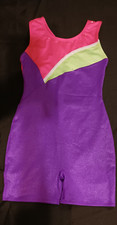 Girls 7-8 Leotard for Gymnastics with Shorts Dancewear
