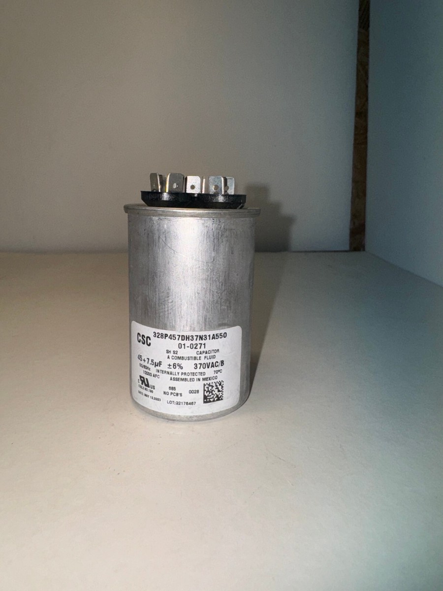 nana 01-0271 Nordyne 45+7.5 uF 370v Capacitor OEM Part Replaces