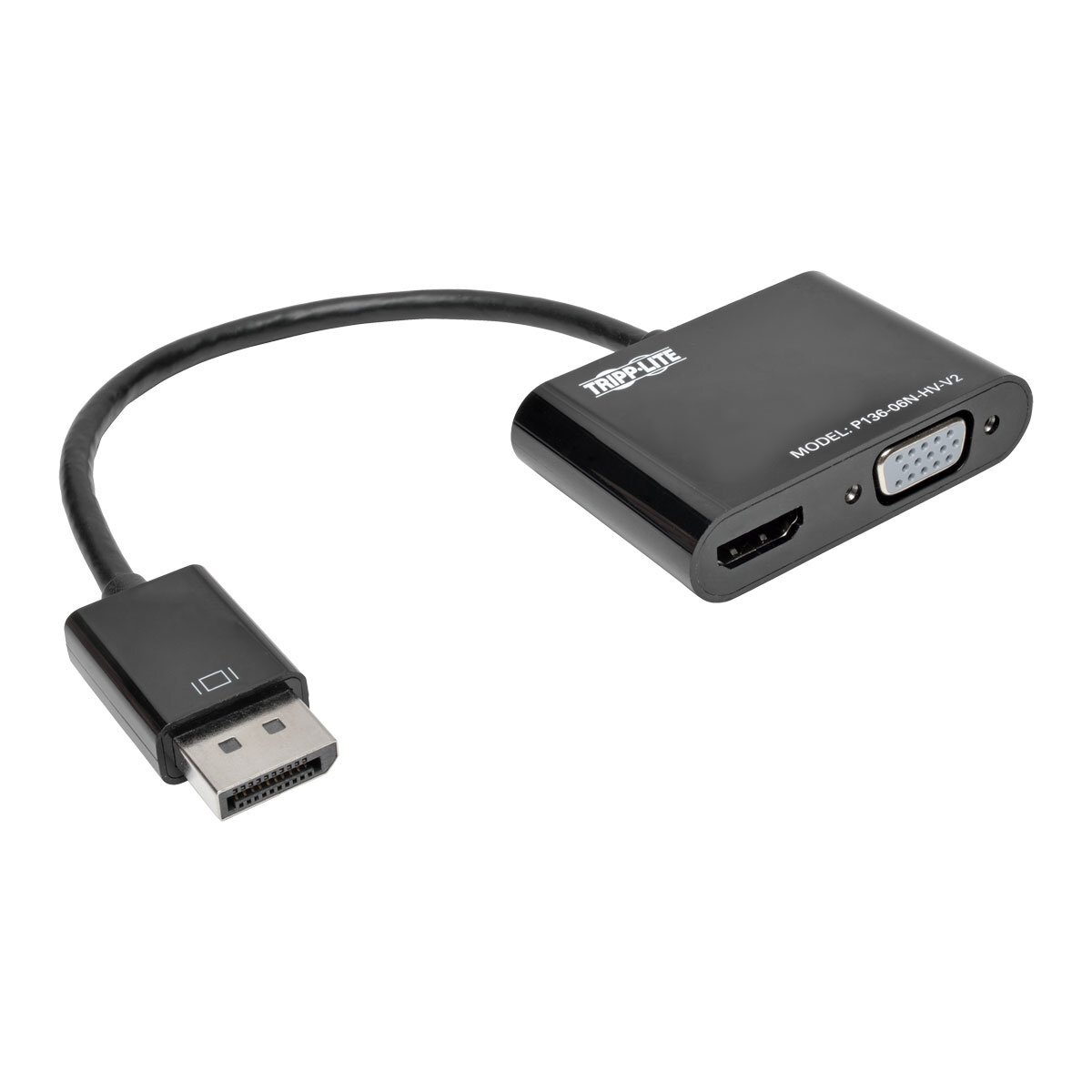 Tripp Lite by Eaton DisplayPort 1.2 to VGA and HDMI All-in-One Converter Adapter