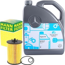 MANN ÖLFILTER für A-B-KLASSE + 5L 5W40 ORIGINAL MERCEDES MOTORÖL MB 229.5 5W-40 MANN ÖLFILTER für A-B-KLASSE + 5L 5W40 ORIGINAL MERCEDES MOTORÖL MB 229.5 5W-40