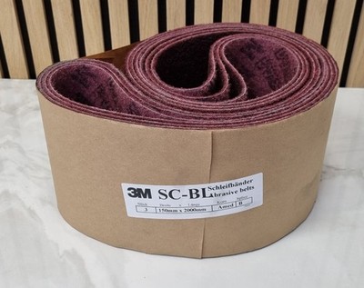 3M SC-BL Scotch-Brite Schleifband 150x2000mm A Med Mittel Vliesband Schleifvlies