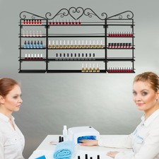 Wall-Mounted Nail Polish Storage Racks Metal Nail Polish Racks 5 Tiers Display