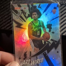 2025 Topps NBA Hoops Ryan Kalkbrenner Hard Wired Rookie Insert #HW-22 Spurs