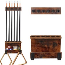 Pool Stick Holder Wall Mount, 2025 Upgrade Pool Cue Holder Pool Table Accesso...