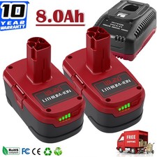 2pack 19.2Volt 8.0Ah For Craftsman C3 DieHard Lithium XCP Battery Charger 11375