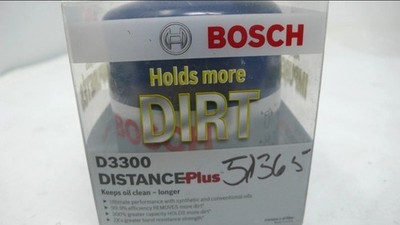 Bosch D3300 Distance plus Engine  Oil Filter Highest Quality. Holds More Dirt.