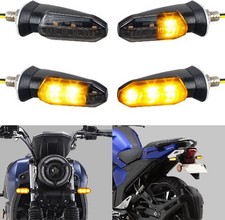 Motorcycle LED Turn Signal Light Universal Front Rear Turn Signals Sequential Am