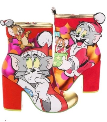 RARE Brand New Irregular Choice Surprise Present Tom & Jerry Shoes One Of A Kind
