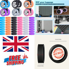 8Pcs Luggage Wheel Cover Silicone Reduce Noise Suitcase Caster Wheel Protector