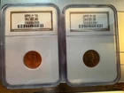 1936-D Rd Ms 65 & 1937-D Rd Ms 65 Lincoln Cents