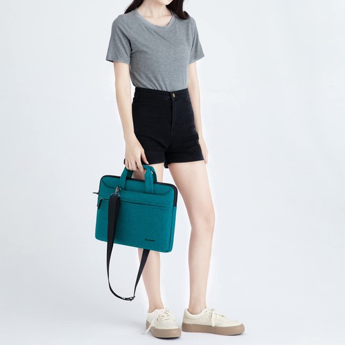 17.3 inch Laptop Bag Business Briefcase Water-resistant Notebook Messenger Sh... - Picture 6 of 7