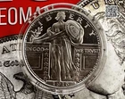 STANDING LIBERTY SILVER ROUND 1 OZ .999 PURE SILVER IN A CAPSULE *FREE SHIPPING*