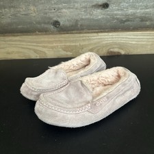 UGG Ansley Women  s Light Pink Suede Sherpa Lined Slipper Pink 7 Mocassins