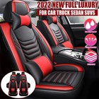 PU Leather Car Seat Cover for Mercedes-Benz 5-Seat Front Rear Full Set Protector
