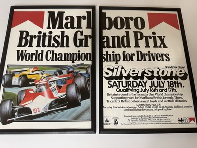 Gerahmte Original 1981 Silverstone British Grand Prix F1 Marlboro Magazin Anzeige