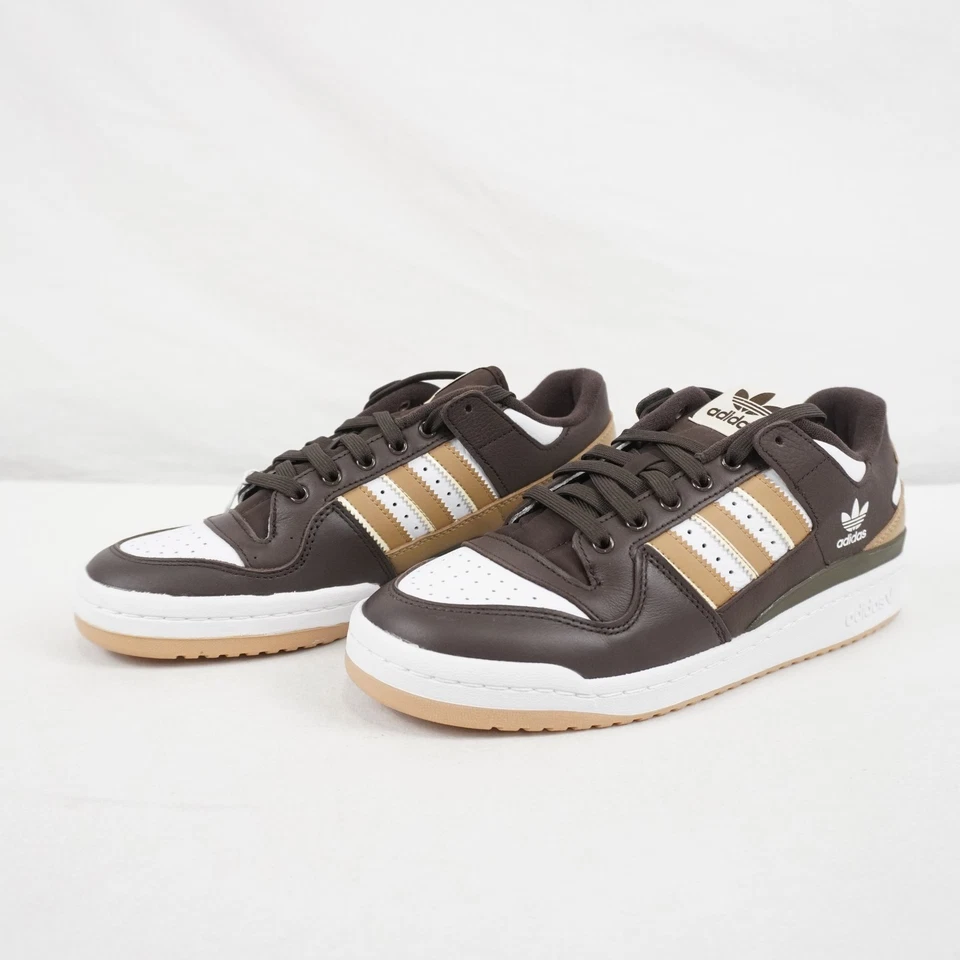 Adidas Forum 84 Low ADV Sneakers In Brown/White (Style HP9087) - Men's Size 9 - Image 4 of 4